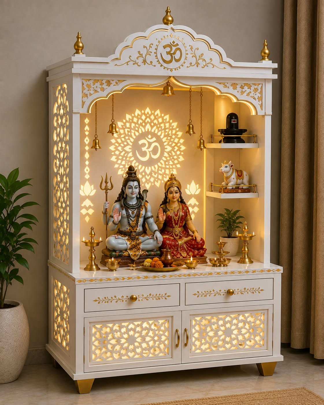 Handmade Wooden Mandir