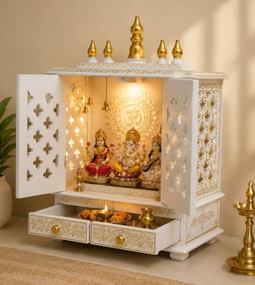 Modern Hindu Wooden Temple